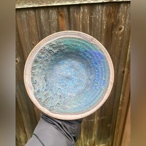 Vintage 1960s Lava Glaze Ceramic Bowl Handcrafted Vintage MCM